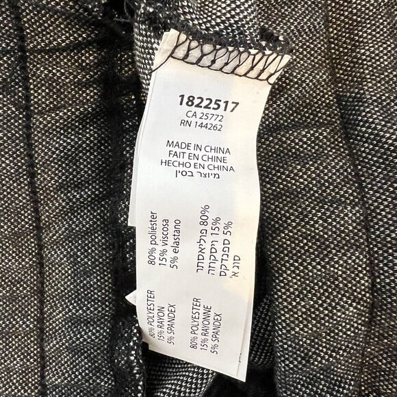 Dex Clothing NWOT Black White Center Seam Drawstring Taper Pant L - Picture 12 of 15